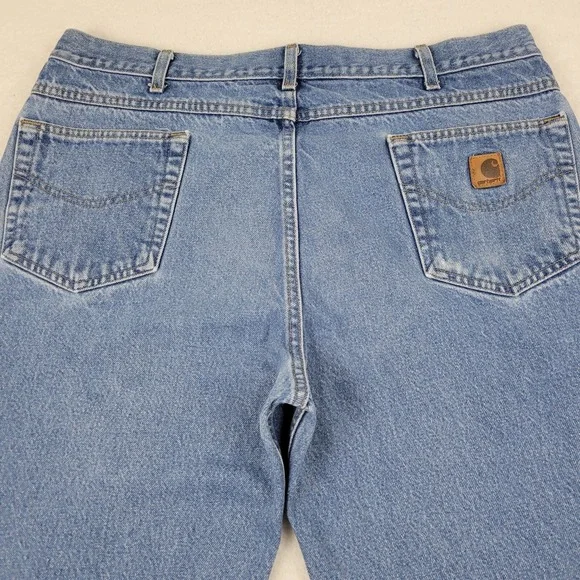 Carhartt B17 Relaxed Fit Jeans Mens 40 x 32 Measures 37 x 30.5 100% Cotton Blue - Picture 11 of 11
